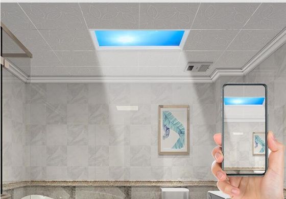 1200 * 600mm de gran tamaño Panel de techo de claraboya artificial azul cielo LED iluminación solar saludable moderna
