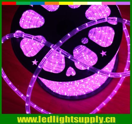 12/24v 1/2'' 2 alambre LED luz al aire libre luz flexible de la cuerda de Navidad
