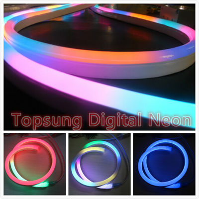 Luz de cuerda de neón flexible digital LED RGB para decoración de edificios