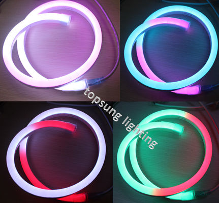 24V cambio de color RGB digital LED luz de neón flexible para decoraciones