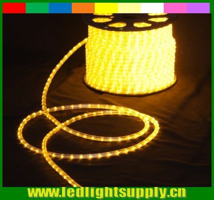 2 alambres redondos amarillos de cuerda LED decoración de Navidad luces de cuerda