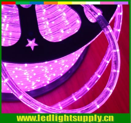 rosa 12/24v LED 1/2 '' 2 alambre luces de cuerda de Navidad al aire libre