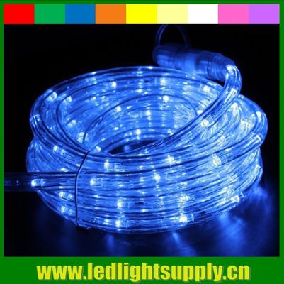 luz azul de decoración exterior 2 alambre 12/24V luz flexible de cuerda LED
