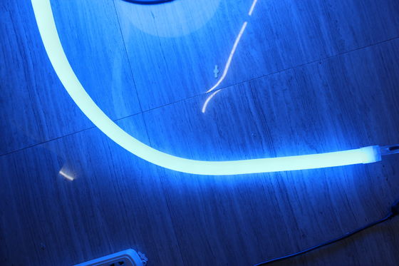 producto caliente 100LEDs/m azul 360 grados redondo LED luz de neón flexible 220v 25m bobina
