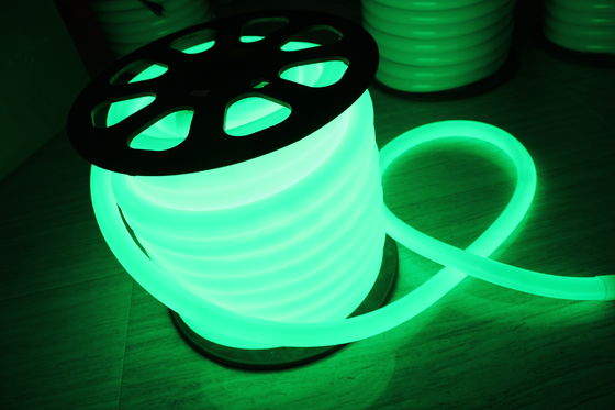 2016 nuevo verde 220v 360 grados LED luz de neón flexible IP67 impermeable para exteriores
