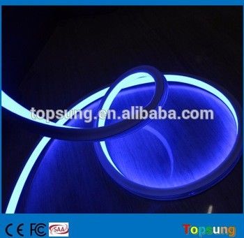 Luz flexible de neón azul cuadrado de alta calidad 110v 120LEDs/m para edificios al aire libre