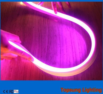 Venta caliente 16x16.5mm cuadrado resistente al agua 110v luz flexible LED de neón púrpura