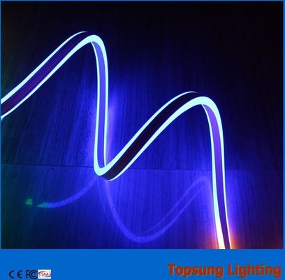 12v de alta calidad de luz exterior azul doble lado LED de neón flexible