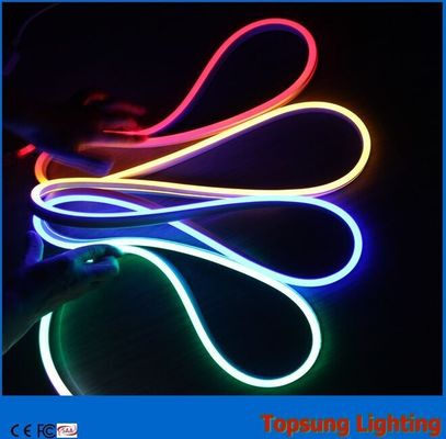 luz LED de neón flexible de dos lados de 24 V azul para decoración