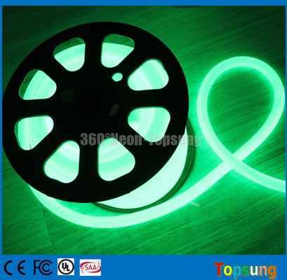 25m roll verde pvc 360 grados LED flex de neón para puente