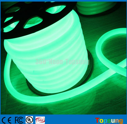 25m roll verde pvc 360 grados LED flex de neón para puente