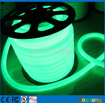 30m rueda verde 24v 360 grados LED luz de cuerda de neón para dejar