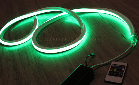 Super brillante cuadrado de 230V verde kit de cuerda LED flex para la construcción