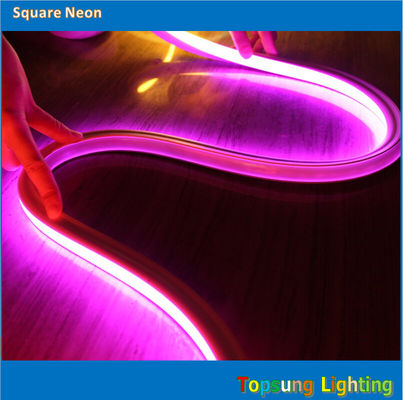220v Luz de cuerda de neón flexible LED rosa 16 * 16m Fácil de instalar