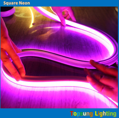 luz LED de alta calidad de 240v rosa cuadrado 16 * 16m led neón flex cuerda