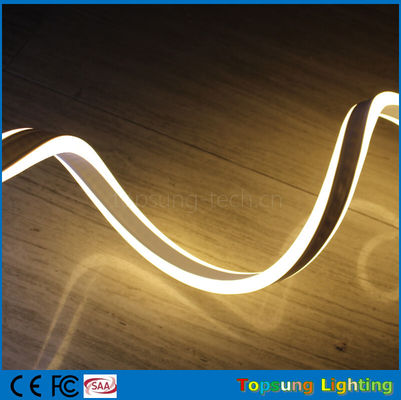 más vendido 230V doble lado cálido blanco LED neón flexible cuerda para exteriores
