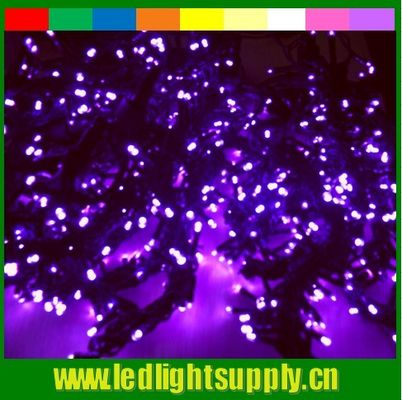 2016 nuevo rgb cambio de color LED cortinas de Navidad luces 24v 100 LED