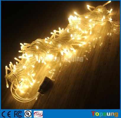 24 voltios de corriente continua 20m blanco caliente 200 luces de hadas LED decoración de bodas
