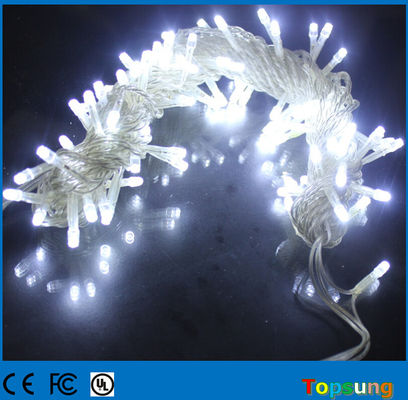Popular 10m conectable 110V luz de cuerda blanca LED hada 100 LED