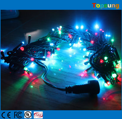 200 LED twinkle rgb led string ip65 con controlador para decoración de Navidad al aire libre