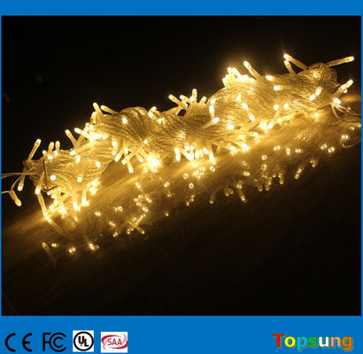 Fuera 10m conectable LED luces de cordón de Navidad blanco caliente en venta