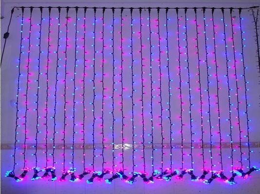 240v luces de decoración navideña LED luces de Navidad cortina para exteriores