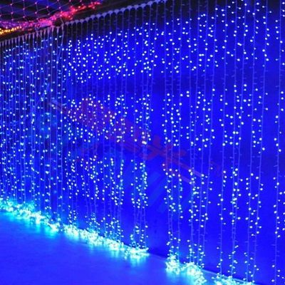 240v luces de decoración navideña LED luces de Navidad cortina para exteriores