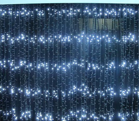 Vista superior 120v luz de la ventana de las hadas de Navidad cortina para el jardín