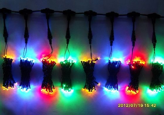 Las luces de los árboles de Navidad de las hadas de 127V de emisión plana cortina de la aprobación CE ROHS