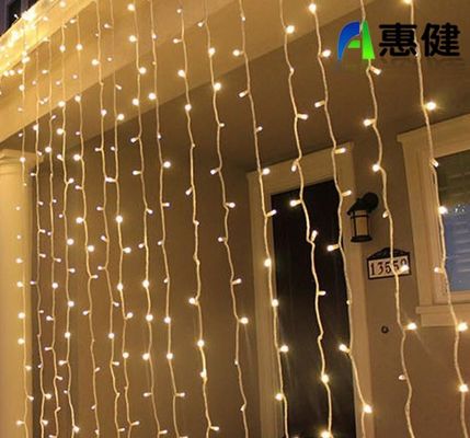 Venta al por mayor de nuevo diseño 12V cortina de Navidad decorar luz para exteriores