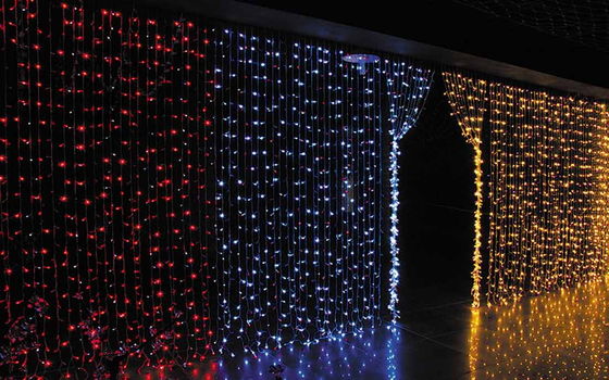 Venta caliente nuevo diseño 24 cortina de Navidad decorar luz para exteriores
