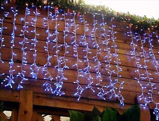 Luces de cortina de Navidad de 24 V para exteriores