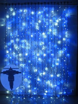 La luz de cortina de Navidad de 12 V más vendida para edificios