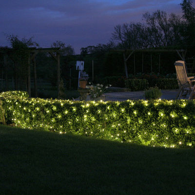 Venta al por mayor 12 V luces decorativas de cordas de Navidad luces de red de led para edificios