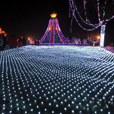 Venta caliente de luces de Navidad de 24 V de led de cuerdas luces de red decorativas para edificios