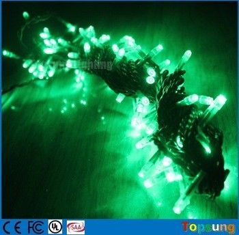 100v verde 100led luz de cuerda de hadas parpadeo 10m con alta calidad