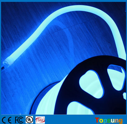 IP67 110 voltios dmx cuerdas de neón LED 16mm 360 grados redondo luces flex azules