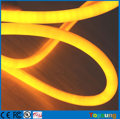 16 mm IP67 luz de neón resistente al agua de alta lumen 110V 360 grados redondo luces de neón amarillas