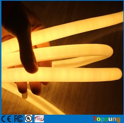 Tubo de neón LED de color blanco caliente de 16 mm de 360 grados LED redondo de PVC LED de decoración neón 110v