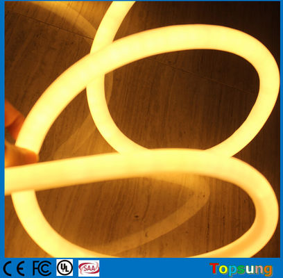 120LED/M luz de cuerda de neón LED 360 grados 16mm mini PVC neón blanco cálido flex DC12V