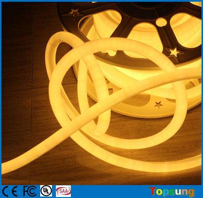 360 grados redondo mini LED neon flexible tira para la decoración de Navidad 220v caliente blanco mini 16mm