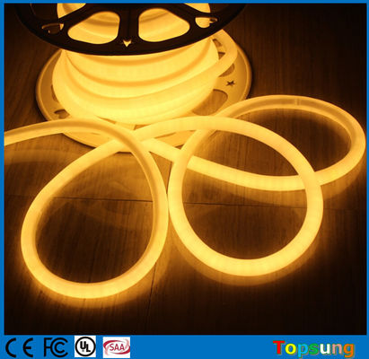 360 grados redondo mini LED neon flexible tira para la decoración de Navidad 220v caliente blanco mini 16mm
