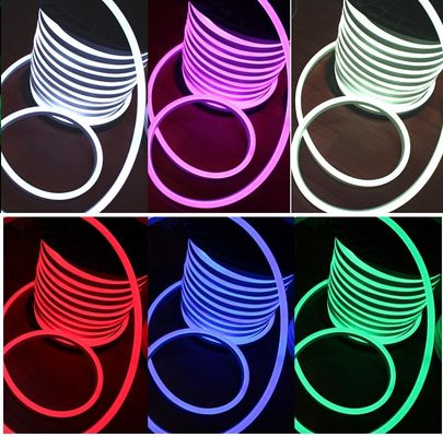 Luz de tubo de PVC flexible de neón de 220V RGB de color completo que cambia el LED (14 * 26mm)