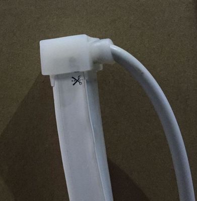 AC110v naranja cuadrada flexible led de neón de luz de cuerda de banda 16x16mm para la decoración de tiendas IP68