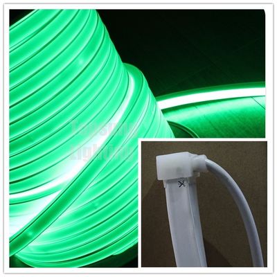 AC 110v LED flujo de neón 16*16mm cuadrado tubo de neón led plano ip68 iluminación exterior verde