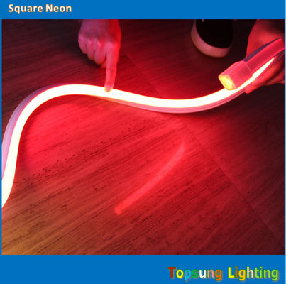 Color rojo LED Neon Flex luz LED Neon luz de cuerda 16 * 16mm Cuadrado Ip68 AC 110v