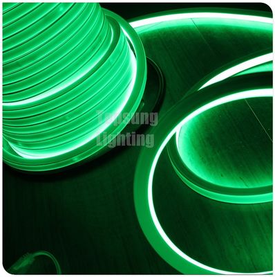 AC 110v LED flujo de neón 16*16mm cuadrado tubo de neón led plano ip68 iluminación exterior verde