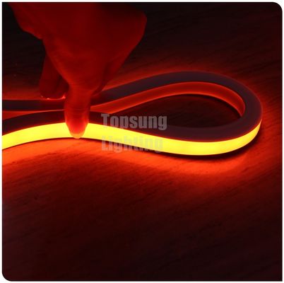 color naranja AC 110V cuadrado LED de neón de luz flexible 16x16mm IP68 tubo de neón