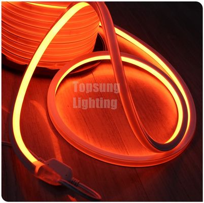 color naranja AC 110V cuadrado LED de neón de luz flexible 16x16mm IP68 tubo de neón