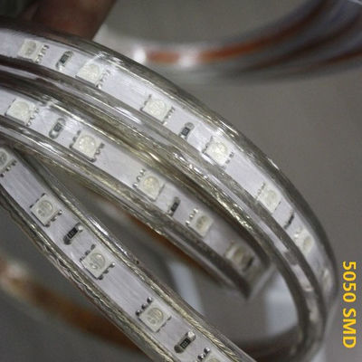 50m de altura CRI impermeable flexible luz de banda LED 5050 smd 240VAC bandas blancas cinta